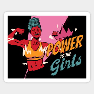 Power to the Girls // Womens Rights Illustration Sticker